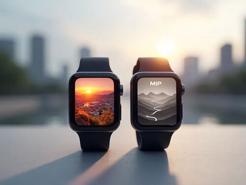 Dernier blog de l'entreprise AMOLED contre MIP : Comparaison des technologies d'affichage des montres intelligentes