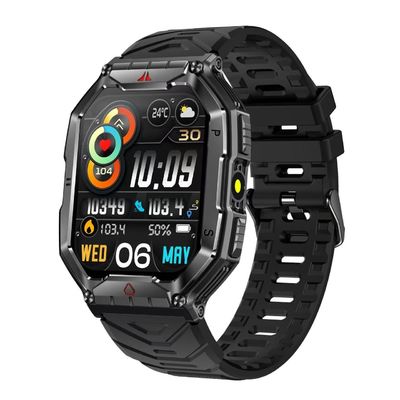 Un bon prix. Restez connecté et actif Smart Watch en forme de carré Bluetooth Appel en ligne