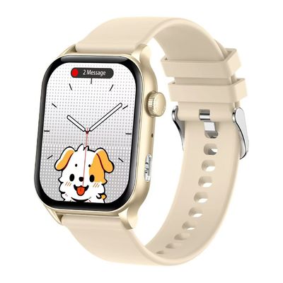 Rappel de l'eau en forme carrée Smart Watch Téléphotographie Moniteur de santé Moniteur