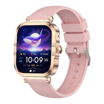 Portable Smartwatch élégant Forme carrée Résistance à l'eau Longue durée de vie de la batterie