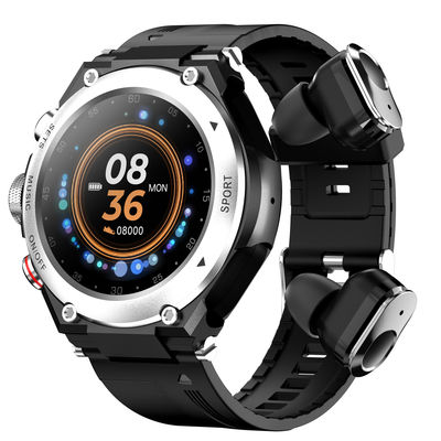 Un bon prix. Améliorez votre mode de vie actif avec les écouteurs TWS Smart Watch sans fil et le tracker de fitness Rainbuvvy T96 argent en ligne