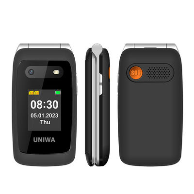 Un bon prix. UNIWA V202T Noir Vieille personne Smartphone 1450mAh Bouton SOS haute résistance en ligne