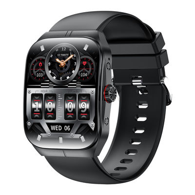 Smartwatch Android Square élégant avec entraînement à la respiration et contrôle de musique
