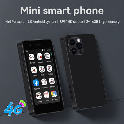 S18 4G Mini Cellulaire 2.95' 2+16GB MT6737 Dual SIM 5MP Caméra arrière Android 9.0 Type-C