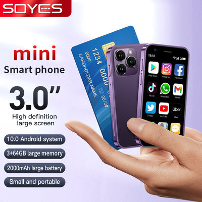 Quad Core 4G Mini Smartphone 3+32GB XS16 Android 10.0 Smartphone avec écran de 3 pouces