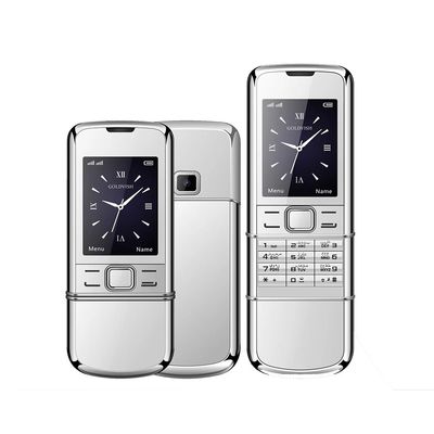 Nouveau classique 8800 2G GSM Dual SIM Bluetooth Slider Téléphone mobile Écran 2,4 pouces