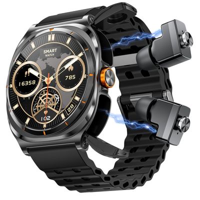 Nouveau GT98 Ultra Smart Watch Homme TWS casque 2 en 1 NFC 1,53 