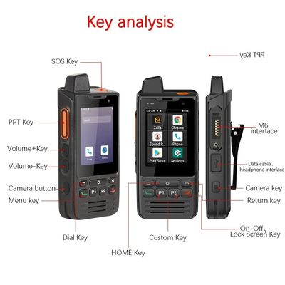 Un bon prix. UNIWA F60 Zello Walkie Talkie IP68 Smartphone Android 9 2.8'' 1+8GB FM Radio 5300mAh 4G PTT GPS Le téléphone est équipé d'un système de téléphonie mobile. en ligne