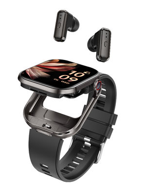 Un bon prix. T99 TWS Smart Watch 2 en 1 écouteurs Bluetooth 2.02'TFT écran carré Bluetooth appel en ligne