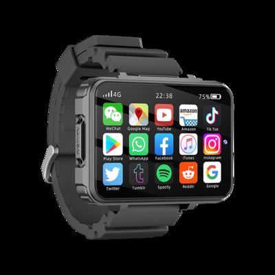 Un bon prix. Montre connectée AMOLED de 2,4 pouces avec double caméra, GPS, WIFI, emplacement pour carte SIM et jeux en ligne