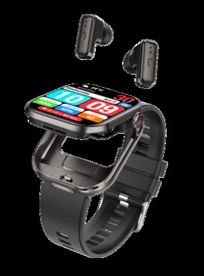 Un bon prix. T99 2 en 1 Smartwatch Earbuds TWS sans fil 2,02 pouces IPS Bluetooth appel IP67 étanche 300mAh en ligne