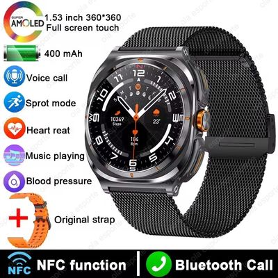 Un bon prix. Montre connectée 2 en 1 avec écran tactile haute résolution et écouteurs sans fil pour le contrôle de la musique et des appels en ligne