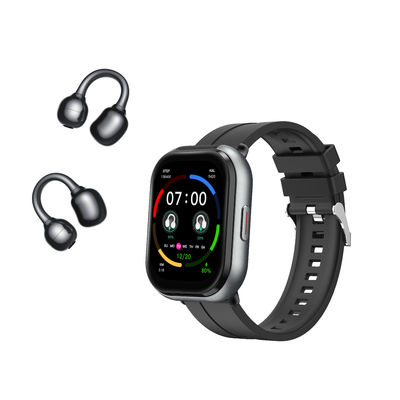 D12 Smart Watch TWS 2 en 1 Bluetooth sans fil appels casque de lecture de musique Sport Fitness Tracker