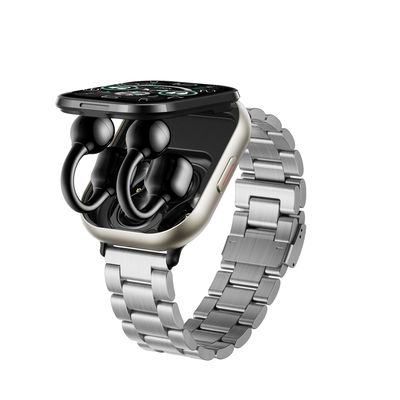 TWS 2 en 1 Bluetooth sans fil Appel D12 casque Musique de lecture Sport Fitness Tracker Smartwatch