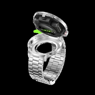 Un bon prix. Montre connectée T100 BT Appel Écouteurs sans fil 2 en 1 Écouteurs TWS Suivi de la condition physique Réduction du bruit IA en ligne
