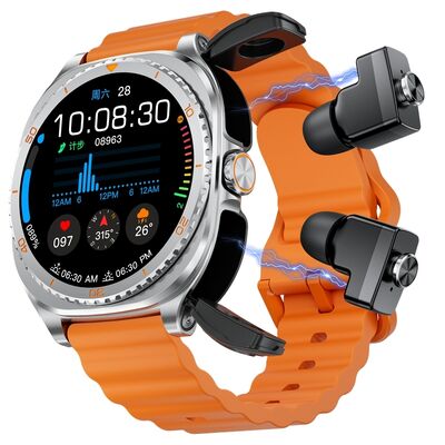 Un bon prix. Montre connectée 2-en-1 avec batterie de 400 mAh, moniteur de fréquence cardiaque et écouteurs TWS étanches IP67 en ligne