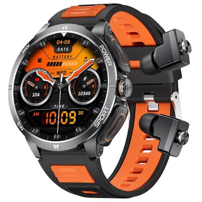 2 en 1 Smart Watch combinant Bluetooth 50 écouteurs et écran tactile IPS 17 pouces avec plus de 100 modes sportifs et notifications intelligentes