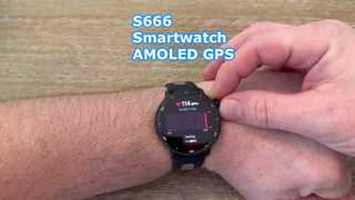 S666 Smartwatch AMOLED GPS Appel Bluetooth