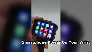 VP999 Smartwatch 2,4 pouces grand écran AMOLED 64 Go de stockage GPS WiFi emplacement pour carte SIM 1500 mAh batterie Goo