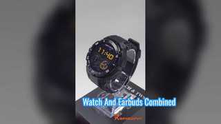 NFC casque montre intelligente 2 en 1 TWS Bluetooth écouteurs musique appel hommes surveillance de la santé Wat